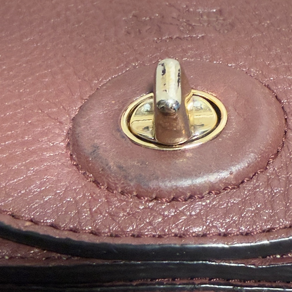 COACH Bleecker Boudreaux Pebbled Leather Mini Brooklyn Messenger Bag - Picture 16 of 16